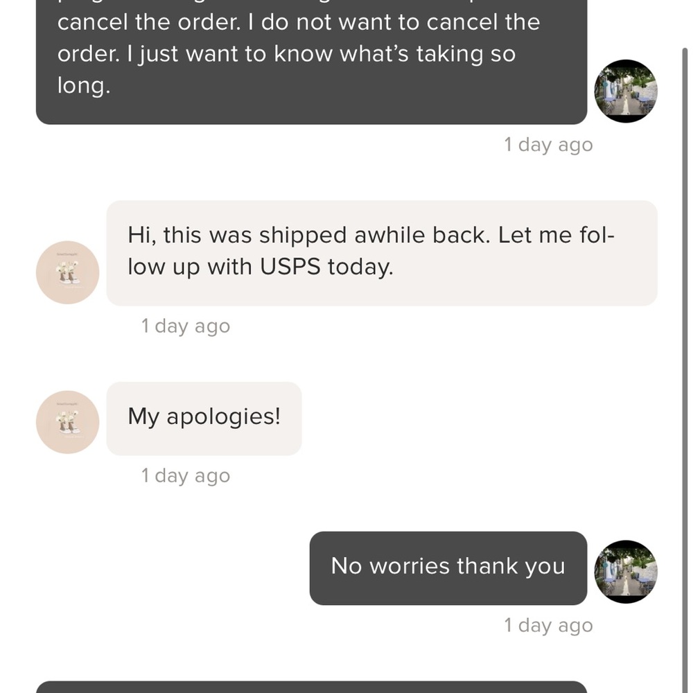 Poshmark Message Screenshot - Picture 2 of 10